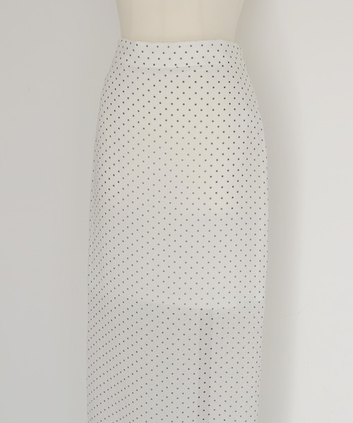 cheriella（シェリエラ）の「【cheriella】ドットレースシアーロングスカート  DOT LACE SHEER LONG SKIRT（スカート・レディース・ブラック/ホワイト・FREE）」の13枚目の写真