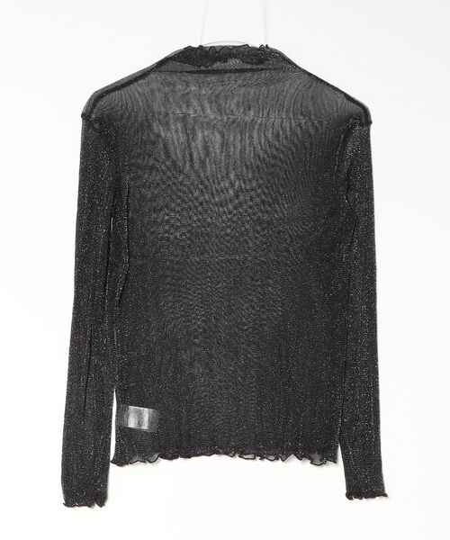tunee(チュニー)の「【456892】ラメシースルートップス(RZ)(Tシャツ/カットソー・レディース・ホワイト/ブラック/ネイビー・FREE)」の12枚目の写真