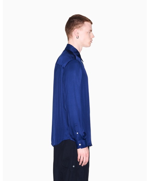 ARMANI EXCHANGE（アルマーニエクスチェンジ）の「【A|X アルマーニ エクスチェンジ】レーヨン コンフォートフィット シャツ/COMFORT（シャツ/ブラウス・メンズ・ブルー・MEDIUM/LARGE/X-SMALL/SMALL）」の3枚目の写真