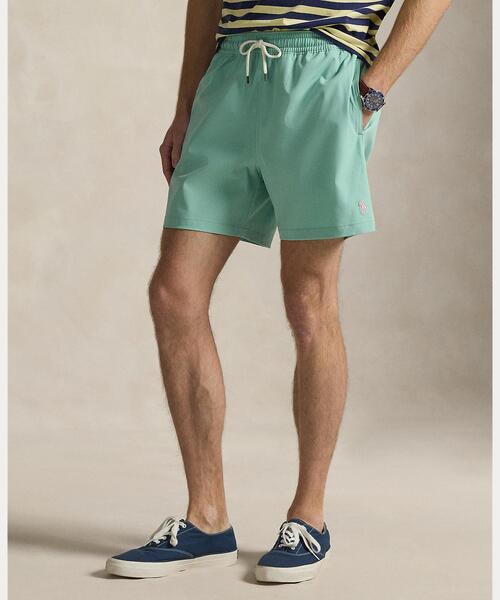 POLO RALPH LAUREN（ポロ ラルフ ローレン）の「5.75インチ トラベラー クラシック スイム パンツ（水着・メンズ・グリーン・S/M/L）」の6枚目の写真