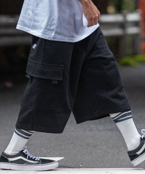 PRO CLUB (プロクラブ)の「PRO CLUB プロクラブ FLEECE CARGO SHORTS フリースカーゴショーツ スウェットパンツ(スウェットパンツ・メンズ・ブラック/ネイビー/グレー・S/M/XL/L)」の5枚目の写真
