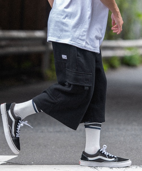 PRO CLUB (プロクラブ)の「PRO CLUB プロクラブ FLEECE CARGO SHORTS フリースカーゴショーツ スウェットパンツ(スウェットパンツ・メンズ・ブラック/ネイビー/グレー・S/M/XL/L)」の6枚目の写真