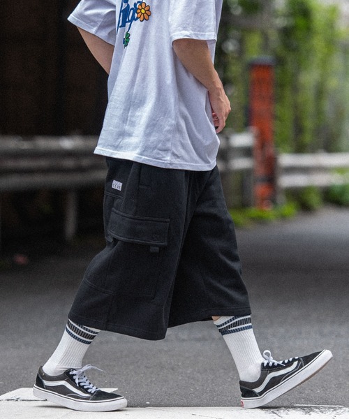 PRO CLUB (プロクラブ)の「PRO CLUB プロクラブ FLEECE CARGO SHORTS フリースカーゴショーツ スウェットパンツ(スウェットパンツ・メンズ・ブラック/ネイビー/グレー・S/M/XL/L)」の8枚目の写真