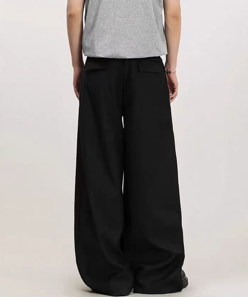 WESTBOY(ウエストボーイ)の「Y2K タック ワイドスラックス WO26W1PT07(スラックス・メンズ・グレー/ブラック・XL/M/L)」の7枚目の写真