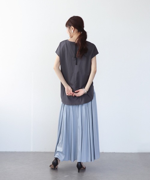 Jines(ジネス)の「ハートロゴTシャツ(Tシャツ/カットソー・レディース・ホワイト/チャコールグレー・38)」の12枚目の写真