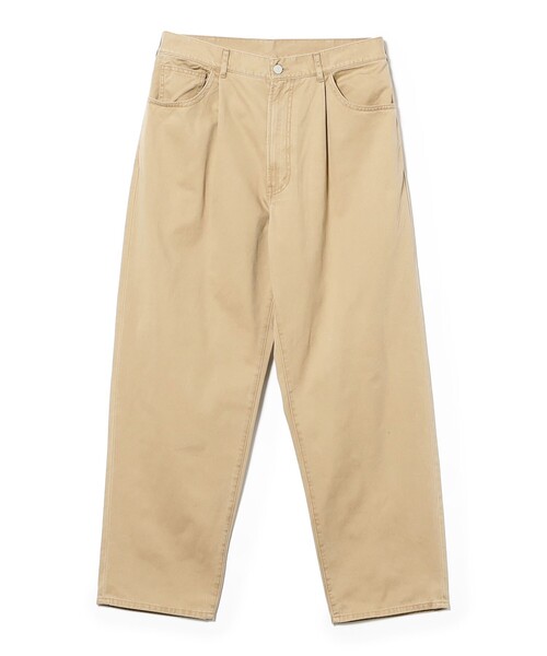 BEAMS(ビームス)の「テーパード ツイルパンツ(その他パンツ・メンズ・ベージュ/ライトグレー/ネイビー・M/XL/S)」の3枚目の写真