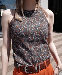 Ameri | LOUISE PATTERN DOCKING CUT TOP(タンクトップ)