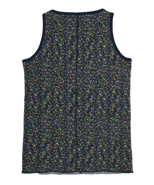 Ameri(アメリ)の「LOUISE PATTERN DOCKING CUT TOP(タンクトップ・レディース・ネイビー/ブラウン・MEDIUM/SMALL)」の7枚目の写真