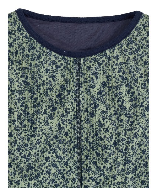 Ameri(アメリ)の「LOUISE PATTERN DOCKING CUT TOP(タンクトップ・レディース・ネイビー/ブラウン・MEDIUM/SMALL)」の4枚目の写真