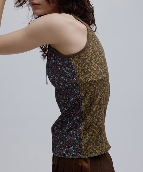 LOUISE PATTERN DOCKING CUT TOP（タンクトップ）｜Ameri（アメリ）の