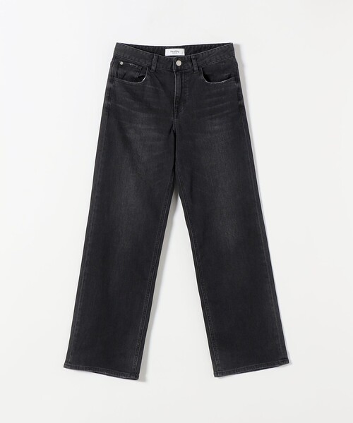 Healthy denim(ヘルシーデニム)の「Healthy DENIM:〈洗濯機可能〉フィット ストレート デニム パンツ(デニムパンツ・レディース・ブラック・MEDIUM/LARGE/SMALL)」の1枚目の写真