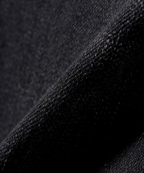 Healthy denim(ヘルシーデニム)の「Healthy DENIM:〈洗濯機可能〉フィット ストレート デニム パンツ(デニムパンツ・レディース・ブラック・MEDIUM/LARGE/SMALL)」の2枚目の写真