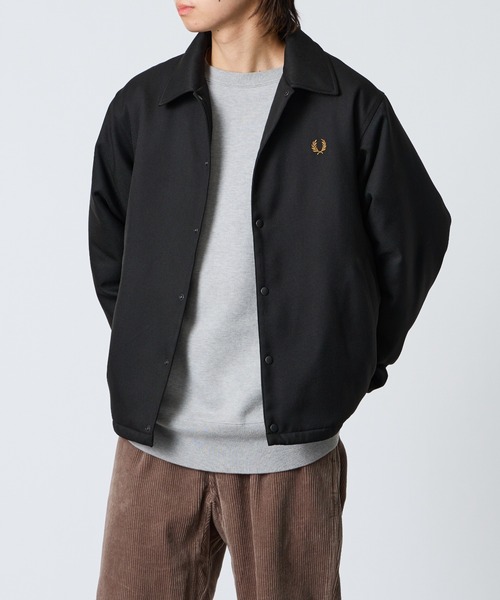 FRED PERRY（フレッドペリー）の「【WEB先行予約】[FRED PERRY/フレッドペリー] 別注 パデッドボタン 中綿ジャケット（ブルゾン・レディース・チャコール/ブラック・S/M/L/XL）」の20枚目の写真