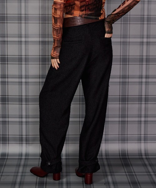 MAISON SPECIAL（メゾンスペシャル）の「Multi-Fabric Square Short Boots/マルチファブリックスクエアショートブーツ（ブーツ・レディース・ボルドー/ゴールド・36/37/38）」の3枚目の写真