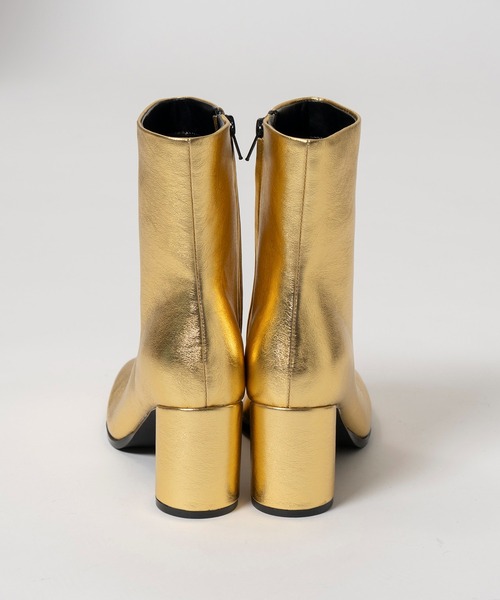 MAISON SPECIAL（メゾンスペシャル）の「Multi-Fabric Square Short Boots/マルチファブリックスクエアショートブーツ（ブーツ・レディース・ボルドー/ゴールド・36/37/38）」の14枚目の写真
