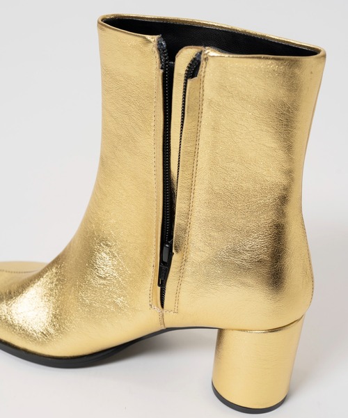 MAISON SPECIAL（メゾンスペシャル）の「Multi-Fabric Square Short Boots/マルチファブリックスクエアショートブーツ（ブーツ・レディース・ボルドー/ゴールド・36/37/38）」の15枚目の写真