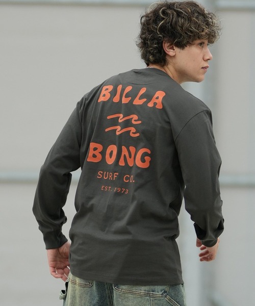 BILLABONG(ビラボン)の「BILLABONG/ビラボン 長袖Tシャツ ロンT BG012051(Tシャツ/カットソー・メンズ・スミクロ/アイボリー・XL/L/M)」の2枚目の写真