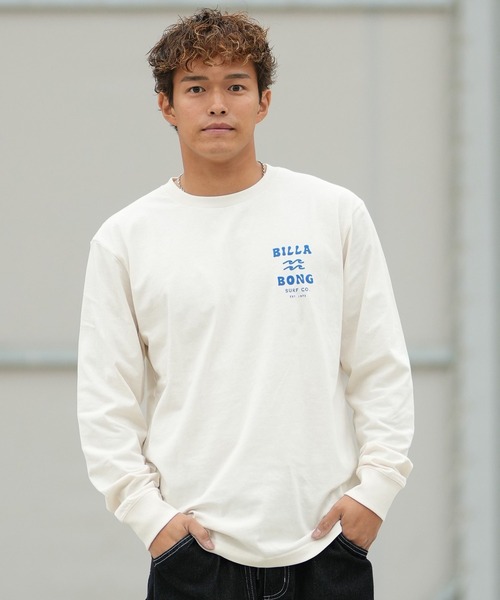 BILLABONG(ビラボン)の「BILLABONG/ビラボン 長袖Tシャツ ロンT BG012051(Tシャツ/カットソー・メンズ・スミクロ/アイボリー・XL/L/M)」の4枚目の写真