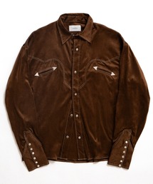 soerte(�\�G���e)��Vintage Suede-Like Western Shirt / ���B���e�[�W�X�E�F�[�h���C�N�E�G�X�^���V���c(�V���c/�u���E�X)