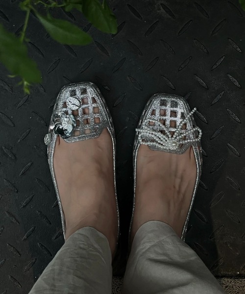 LA VORAGINE（ラ ヴォラジネ）の「ジェリーシューズ/Jelly shoes（サンダル・レディース・Black/Silver/A・23cm/23.5cm/24cm）」の7枚目の写真