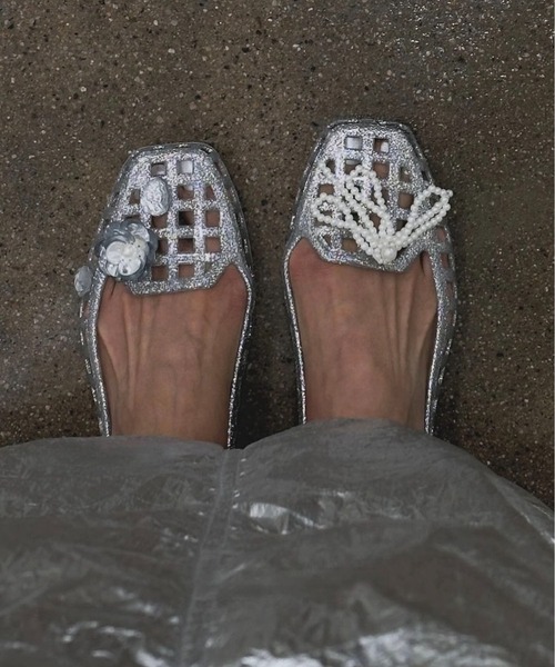 LA VORAGINE（ラ ヴォラジネ）の「ジェリーシューズ/Jelly shoes（サンダル・レディース・Black/Silver/A・23cm/23.5cm/24cm）」の9枚目の写真