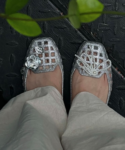 LA VORAGINE（ラ ヴォラジネ）の「ジェリーシューズ/Jelly shoes（サンダル・レディース・Black/Silver/A・23cm/23.5cm/24cm）」の6枚目の写真