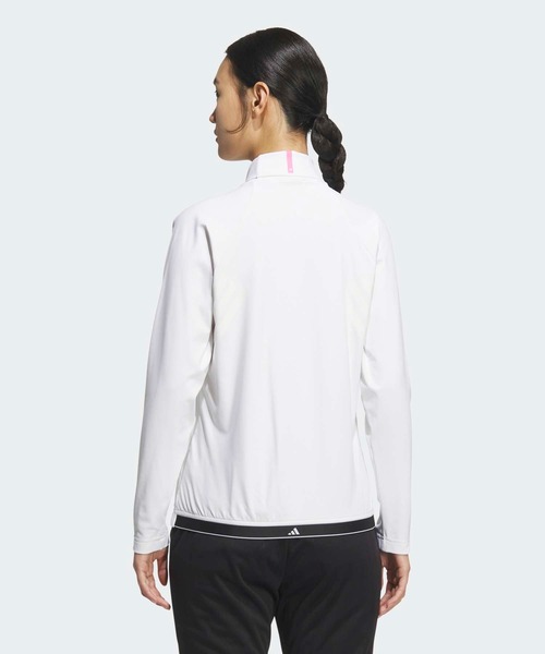 adidas(アディダス)の「女性用フロストガード モックネックシャツ長袖 / ロンT 【adidas Golf/アディダスゴルフ】(Tシャツ/カットソー・レディース・ホワイト・X-LARGE/SMALL/MEDIUM/LARGE/XX-LARGE/X-SMALL)」の2枚目の写真