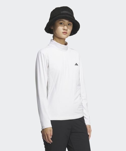 adidas(アディダス)の「女性用フロストガード モックネックシャツ長袖 / ロンT 【adidas Golf/アディダスゴルフ】(Tシャツ/カットソー・レディース・ホワイト・X-LARGE/SMALL/MEDIUM/LARGE/XX-LARGE/X-SMALL)」の5枚目の写真