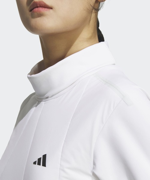 adidas(アディダス)の「女性用フロストガード モックネックシャツ長袖 / ロンT 【adidas Golf/アディダスゴルフ】(Tシャツ/カットソー・レディース・ホワイト・X-LARGE/SMALL/MEDIUM/LARGE/XX-LARGE/X-SMALL)」の3枚目の写真