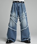 ADRER(アドラー)のFringe Wide Flare Denim / フリンジ ワイド フレア デニム