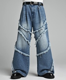 ADRER | Fringe Wide Flare Denim / フリンジ ワイド フレア デニム(デニムパンツ)
