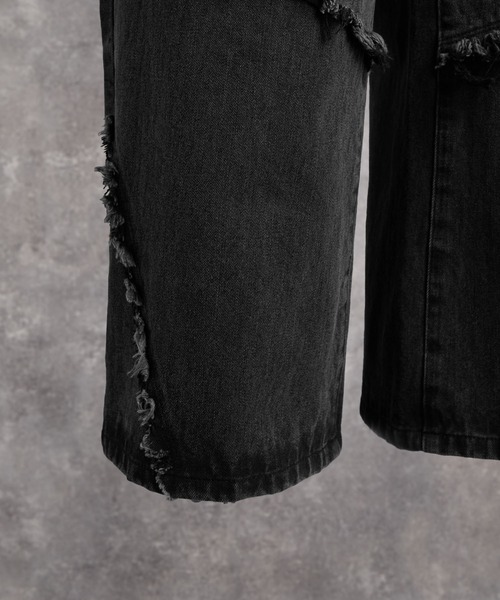 ADRER（アドラー）の「Fringe Wide Flare Denim / フリンジ ワイド フレア デニム（デニムパンツ・メンズ・ブラック/ブルー・M/S/XS/L）」の19枚目の写真