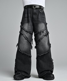ADRER（アドラー）の「Fringe Wide Flare Denim / フリンジ ワイド フレア デニム（デニムパンツ）」
