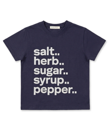 ソルトシュガーカラー半袖Tシャツネイビー