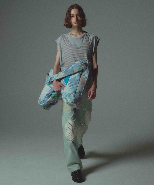 amok(アモク)の「DOCKING BORDER NO SLEEVE(Tシャツ/カットソー・メンズ・ブラウン/ブルー・M/L/S)」の14枚目の写真