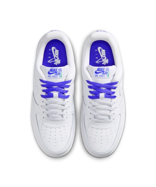 NIKE（ナイキ）の「NIKE/ナイキ WS ｴｱ ﾌｫｰｽ 1 07 SE（スニーカー・レディース・ホワイト×ブルー・24cm/23.5cm/23cm/22.5cm/22cm/25cm/24.5cm）」の10枚目の写真