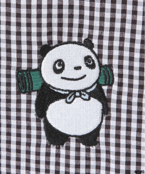 BAYFLOW(ベイフロー)の「【パンダコパンダ】ギンガムチェック刺繍ポーチ(WEB限定)(ポーチ・レディース・ブラック/ブルー/ピンク・0)」の16枚目の写真