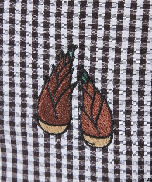 BAYFLOW(ベイフロー)の「【パンダコパンダ】ギンガムチェック刺繍ポーチ(WEB限定)(ポーチ・レディース・ブラック/ブルー/ピンク・0)」の9枚目の写真