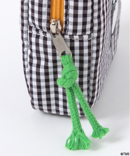 BAYFLOW(ベイフロー)の「【パンダコパンダ】ギンガムチェック刺繍ポーチ(WEB限定)(ポーチ・レディース・ブラック/ブルー/ピンク・0)」の10枚目の写真
