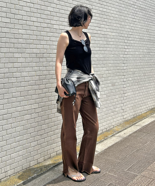 Levi's(リーバイス)の「Levi’s/リーバイス SLOBE別注 501'90s 後染めカスタム(デニムパンツ・レディース・ブラウン・24/23/27/26/25)」の14枚目の写真