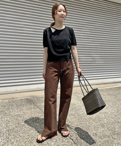 Levi's(リーバイス)の「Levi’s/リーバイス SLOBE別注 501'90s 後染めカスタム(デニムパンツ・レディース・ブラウン・24/23/27/26/25)」の19枚目の写真