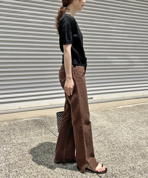 Levi's(リーバイス)の「Levi’s/リーバイス SLOBE別注 501'90s 後染めカスタム(デニムパンツ・レディース・ブラウン・24/23/27/26/25)」の20枚目の写真