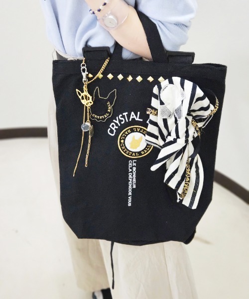 CRYSTAL BALL(クリスタルボール)の「【1点物】Atelier made Bag(バックパック/リュック・レディース・ブラック・FREE)」の1枚目の写真