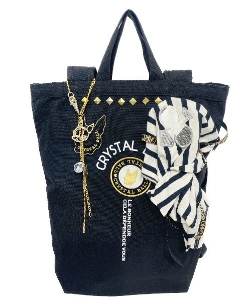 CRYSTAL BALL(クリスタルボール)の「【1点物】Atelier made Bag(バックパック/リュック・レディース・ブラック・FREE)」の2枚目の写真