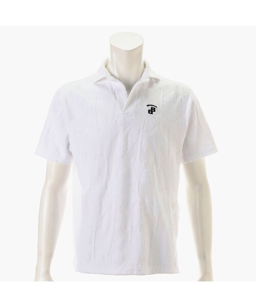BRIEFING(ブリーフィング)の「CR MEN’S PILE TREE JQ SKIPPER SHIRT(リラックスフィット)(ゴルフグッズ・メンズ・グリーン系その他2/ホワイト・M/L)」の2枚目の写真