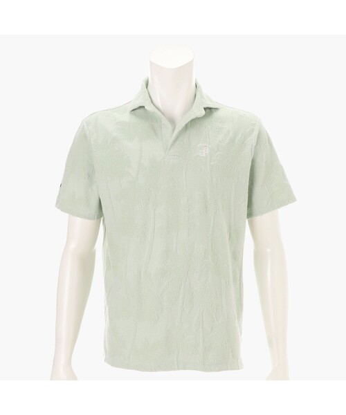 BRIEFING(ブリーフィング)の「CR MEN’S PILE TREE JQ SKIPPER SHIRT(リラックスフィット)(ゴルフグッズ・メンズ・グリーン系その他2/ホワイト・M/L)」の1枚目の写真