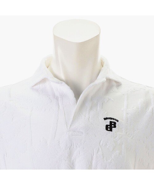 BRIEFING(ブリーフィング)の「CR MEN’S PILE TREE JQ SKIPPER SHIRT(リラックスフィット)(ゴルフグッズ・メンズ・グリーン系その他2/ホワイト・M/L)」の7枚目の写真