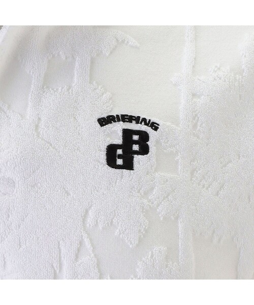 BRIEFING(ブリーフィング)の「CR MEN’S PILE TREE JQ SKIPPER SHIRT(リラックスフィット)(ゴルフグッズ・メンズ・グリーン系その他2/ホワイト・M/L)」の6枚目の写真