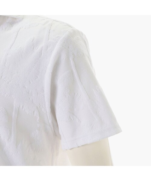 BRIEFING(ブリーフィング)の「CR MEN’S PILE TREE JQ SKIPPER SHIRT(リラックスフィット)(ゴルフグッズ・メンズ・グリーン系その他2/ホワイト・M/L)」の5枚目の写真