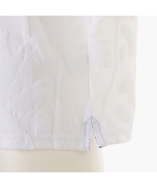 BRIEFING(ブリーフィング)の「CR MEN’S PILE TREE JQ SKIPPER SHIRT(リラックスフィット)(ゴルフグッズ・メンズ・グリーン系その他2/ホワイト・M/L)」の3枚目の写真